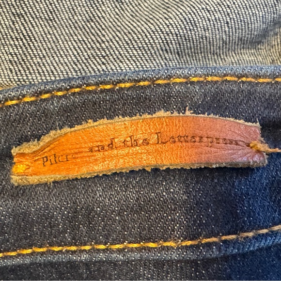 Pilcro Anthropologie High-Rise Bootcut Jeans Dark Denim Buttons on Legs 4 27 - Picture 12 of 12